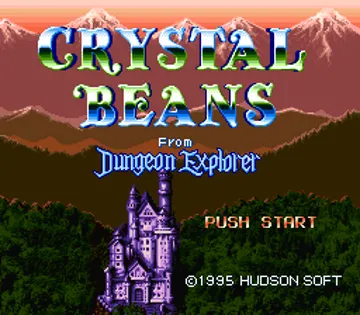 Crystal Beans from Dungeon Explorer (Japan) screen shot title